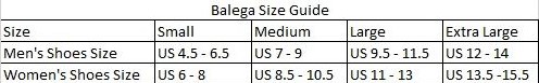 Balega Size Guide